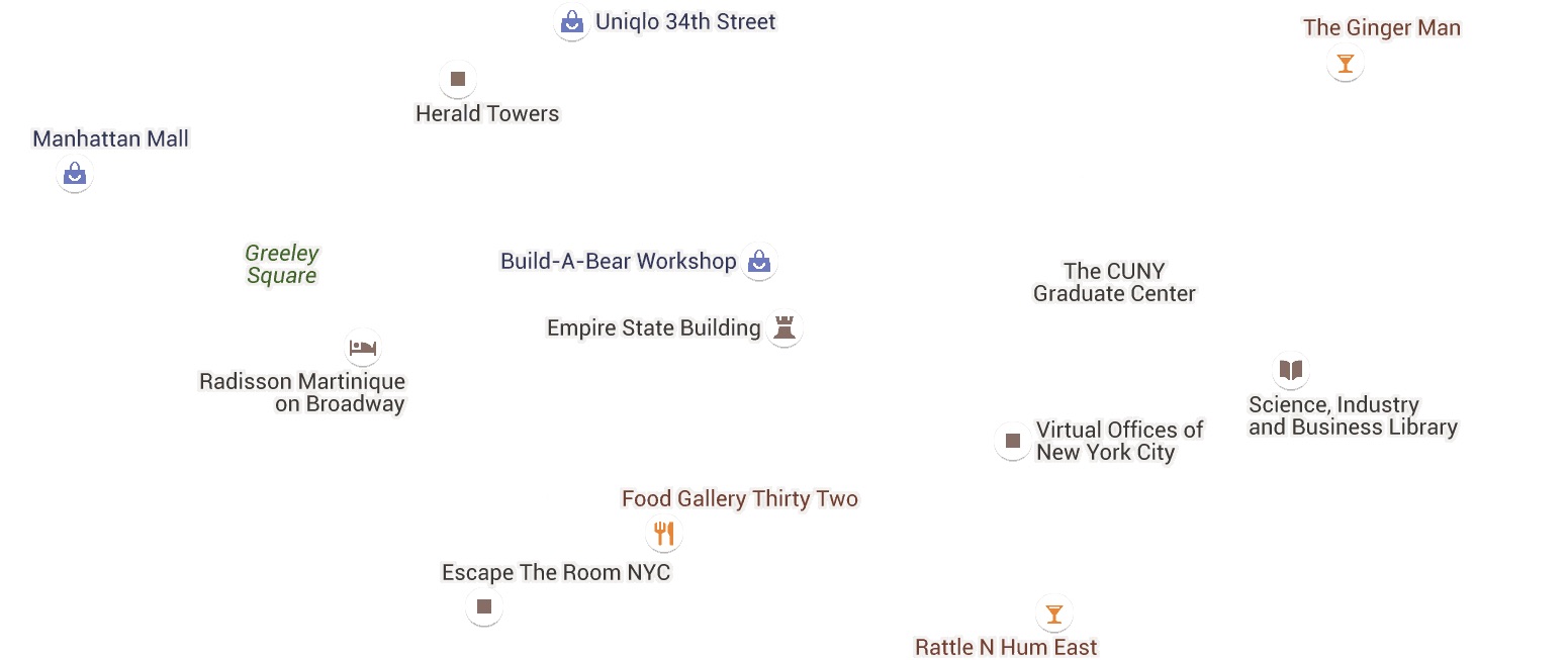 🗺 “ Place” icons on Google Maps