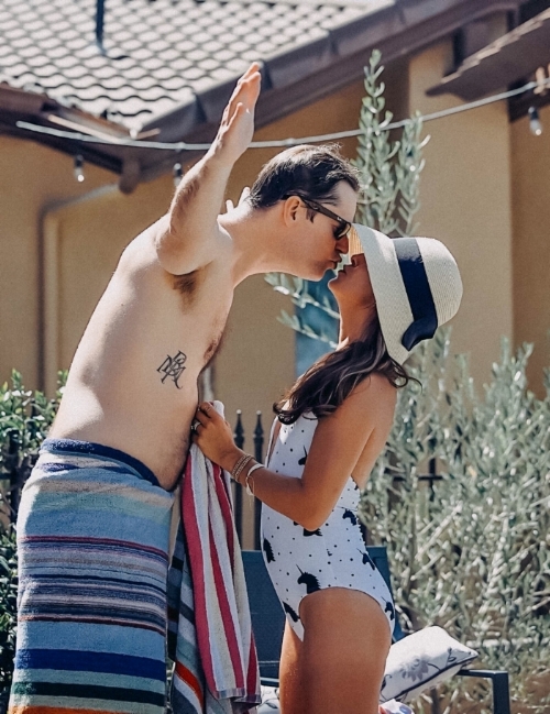 Birthday Party Pool Time with Hubby 