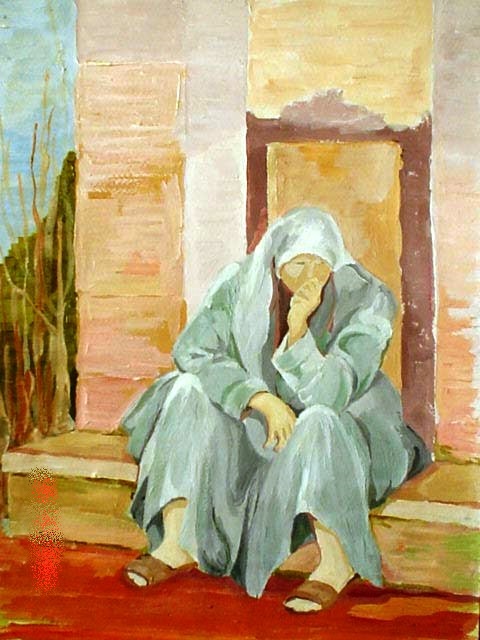 11. f. mereu, donna mediorientale, tempere su tela, 2001.jpg