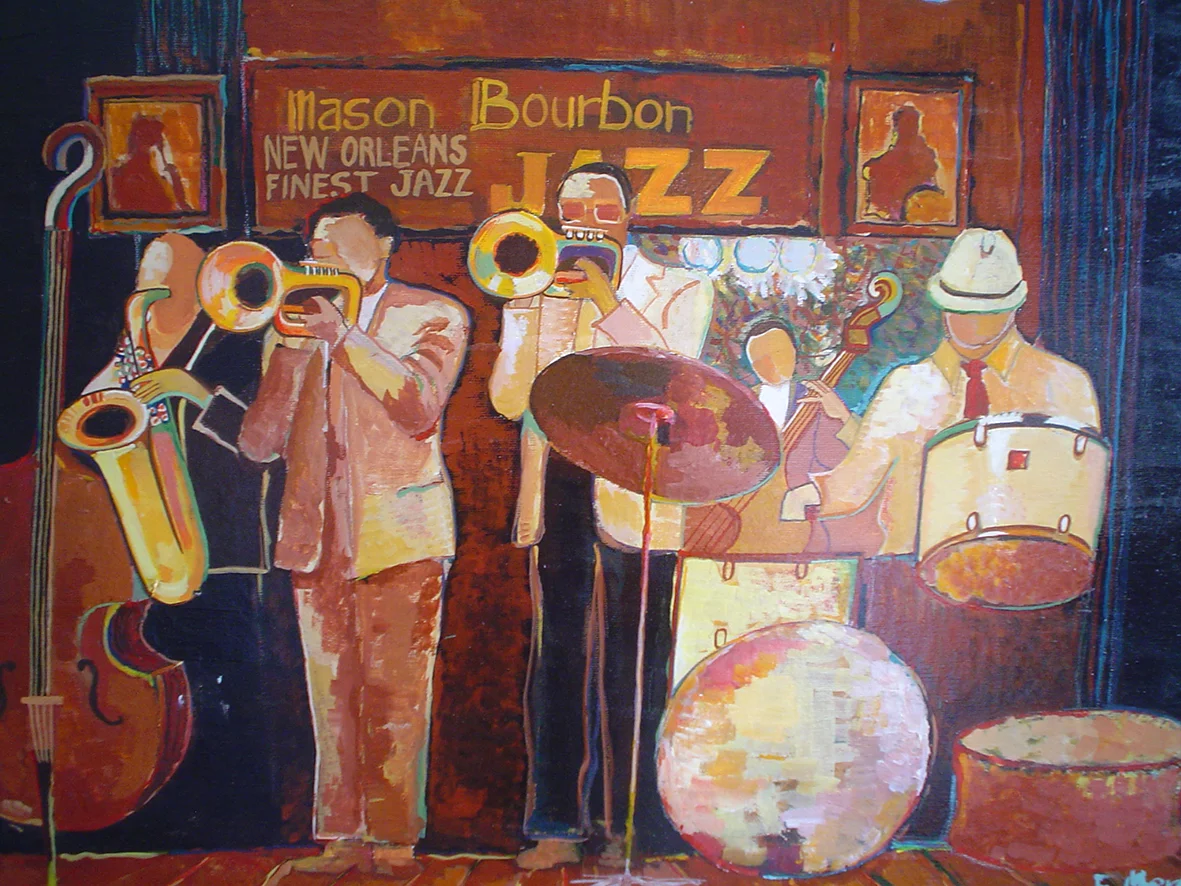 NEW ORLEANS FINEST JAZZ BAND, 60x80 cm
