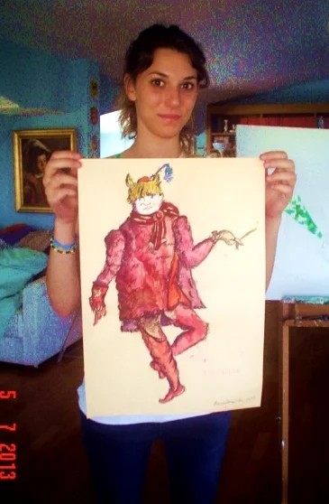 BIANCA SPAGNUOLO, 20 ANNI, ADRAMELEK, acquerello, 2013.JPG