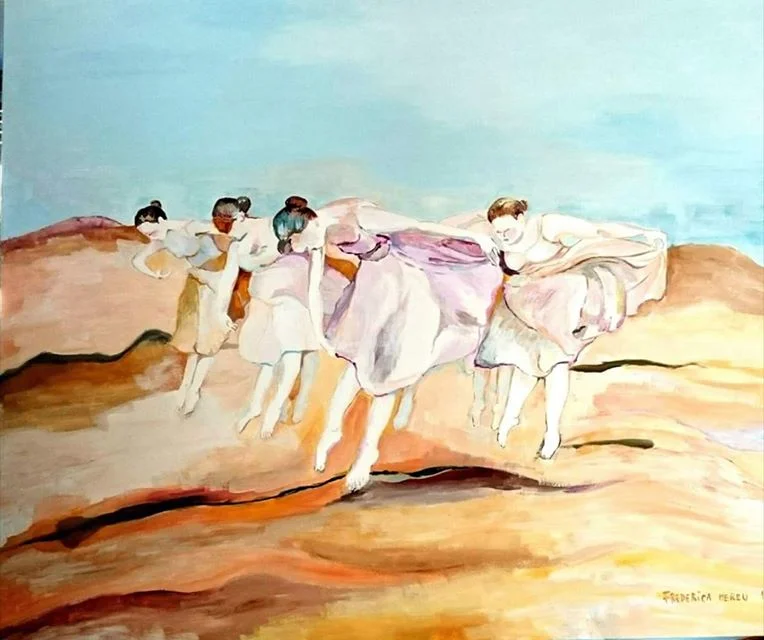 DANCERS IN THE DESERT, 120x100 cm , 2016