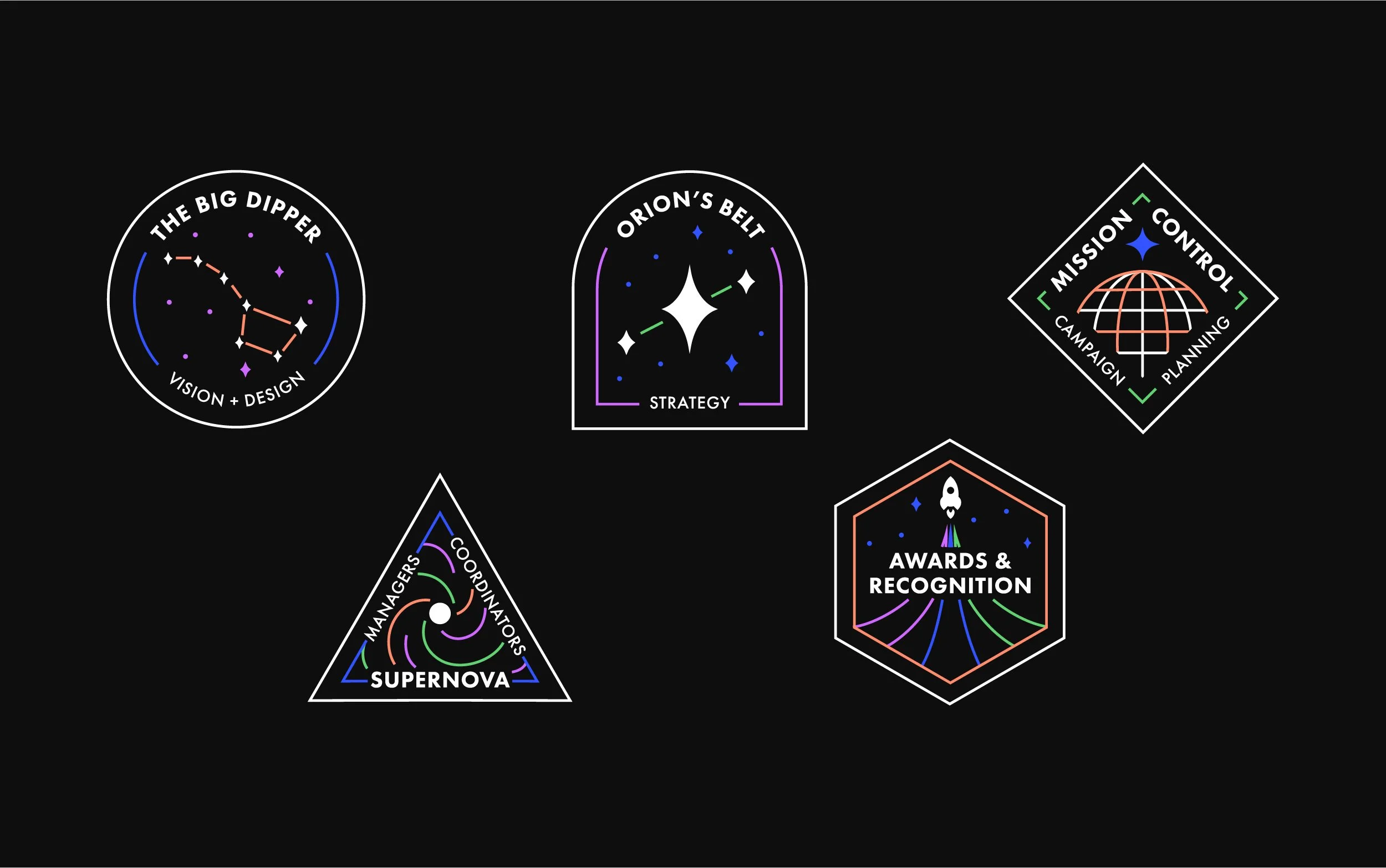 Session badge designs