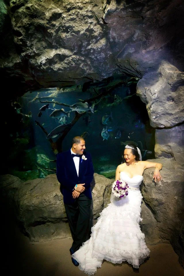 Yi-Hwa and Felix - A Polynesian Party at the Florida Aquarium