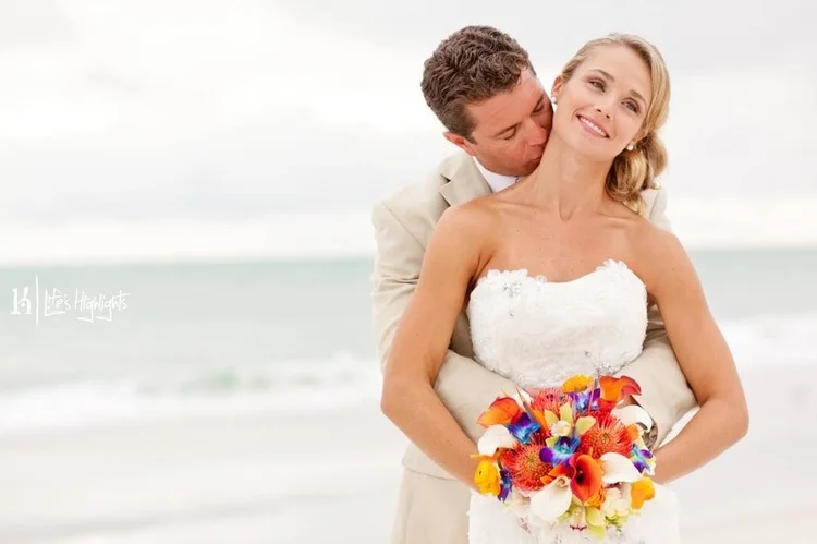 Maddy and Shane - A Bright and Tropical Beach Wedding