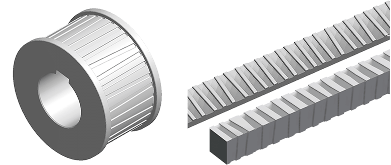 Set of Handrails and Square Bars Embossing Rollers 23 NOA60