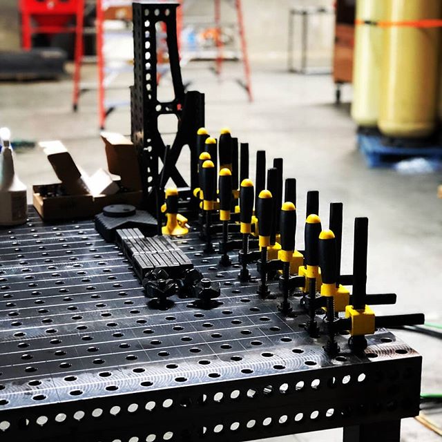 Welcome to the Quantum Machinery family!! Repost @cjbauerthefabricator - 
Beyond excited today 😜 received abeautiful @Quantum_machinery weld table with accessories that are next level. Awesome upgrade to the welding operation. Final stages of constr