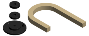 Tooling for Bending Flat Rings - Internal Diameter of 3.7", 3.9", 4.3"