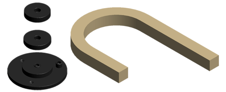 Tooling for Bending Flat Rings - Internal Diameter of 3.7", 3.9", 4.3"
