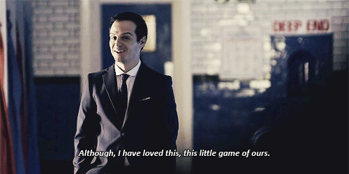 Moriarty, from the BBC show Sherlock , is the best villain on television. #changemymind 