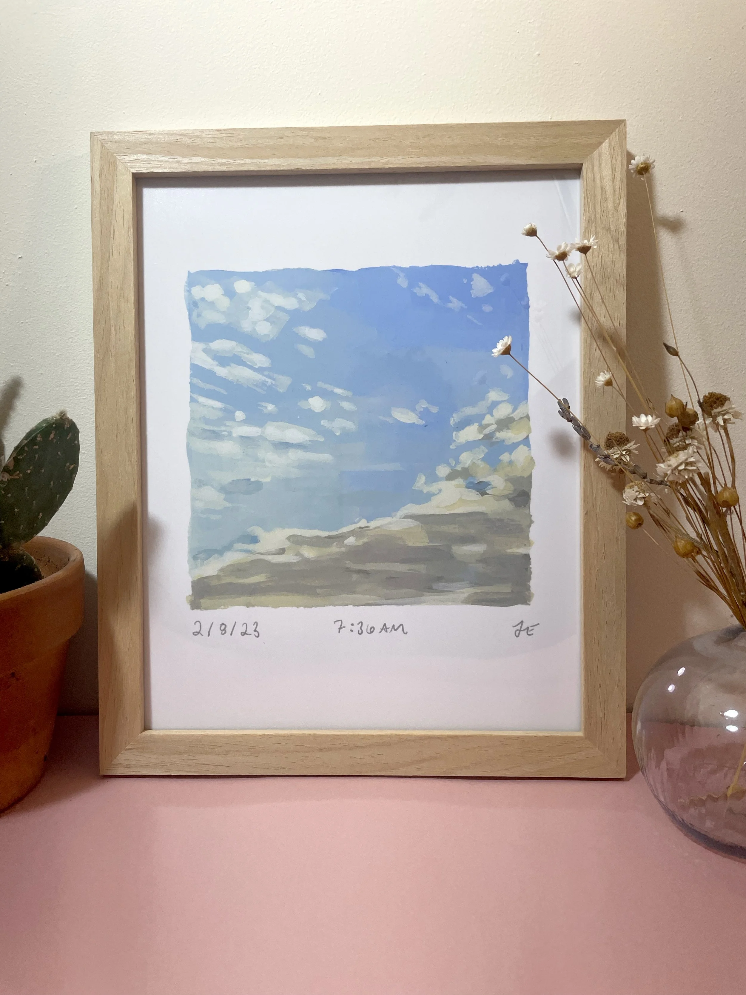 Framed 8x10 sky_dreamy skyscape calming art wall print_2-8_02.jpg