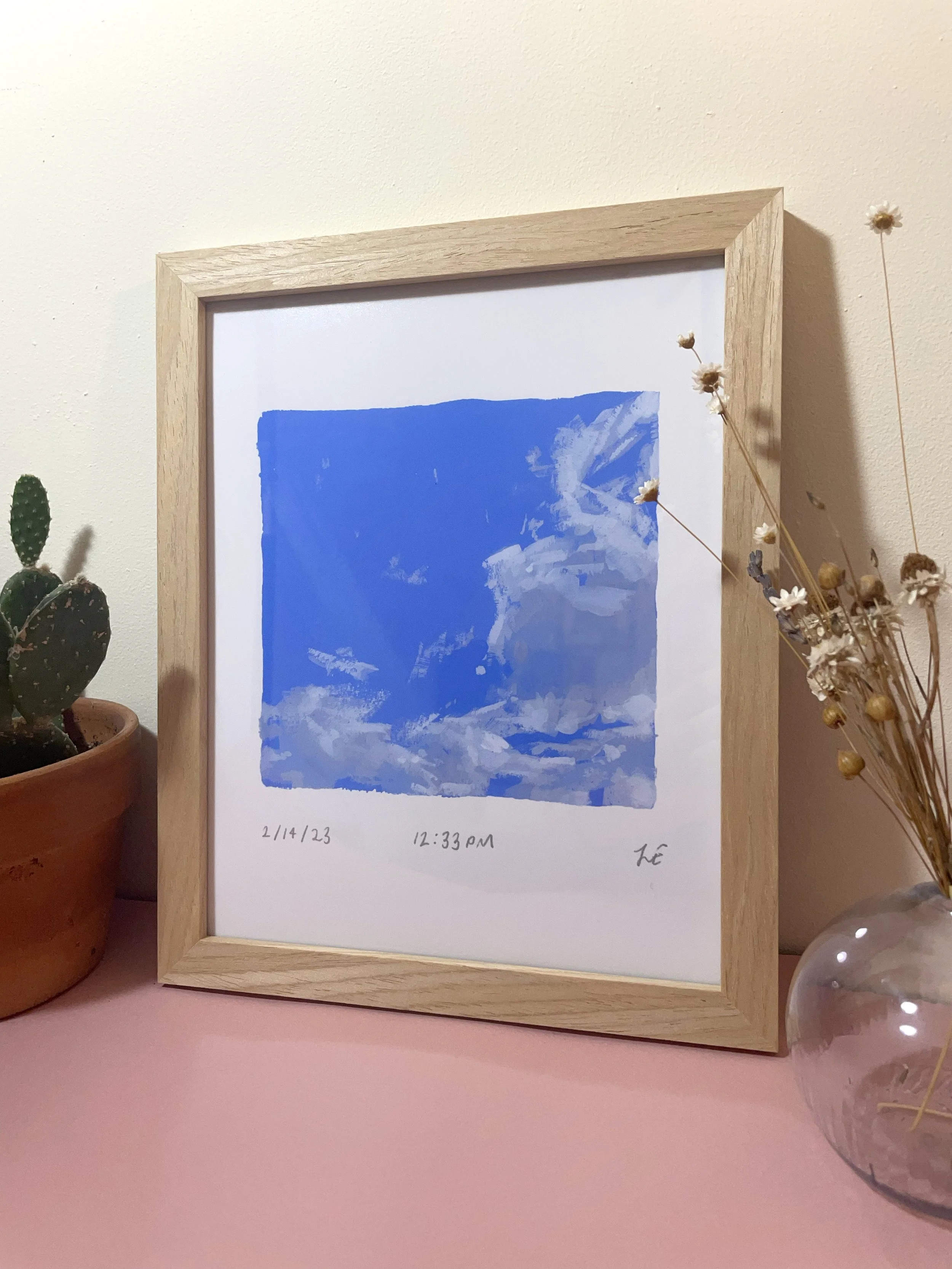 Framed 8x10 sky_dreamy skyscape calming art wall print_2-13_02.jpg