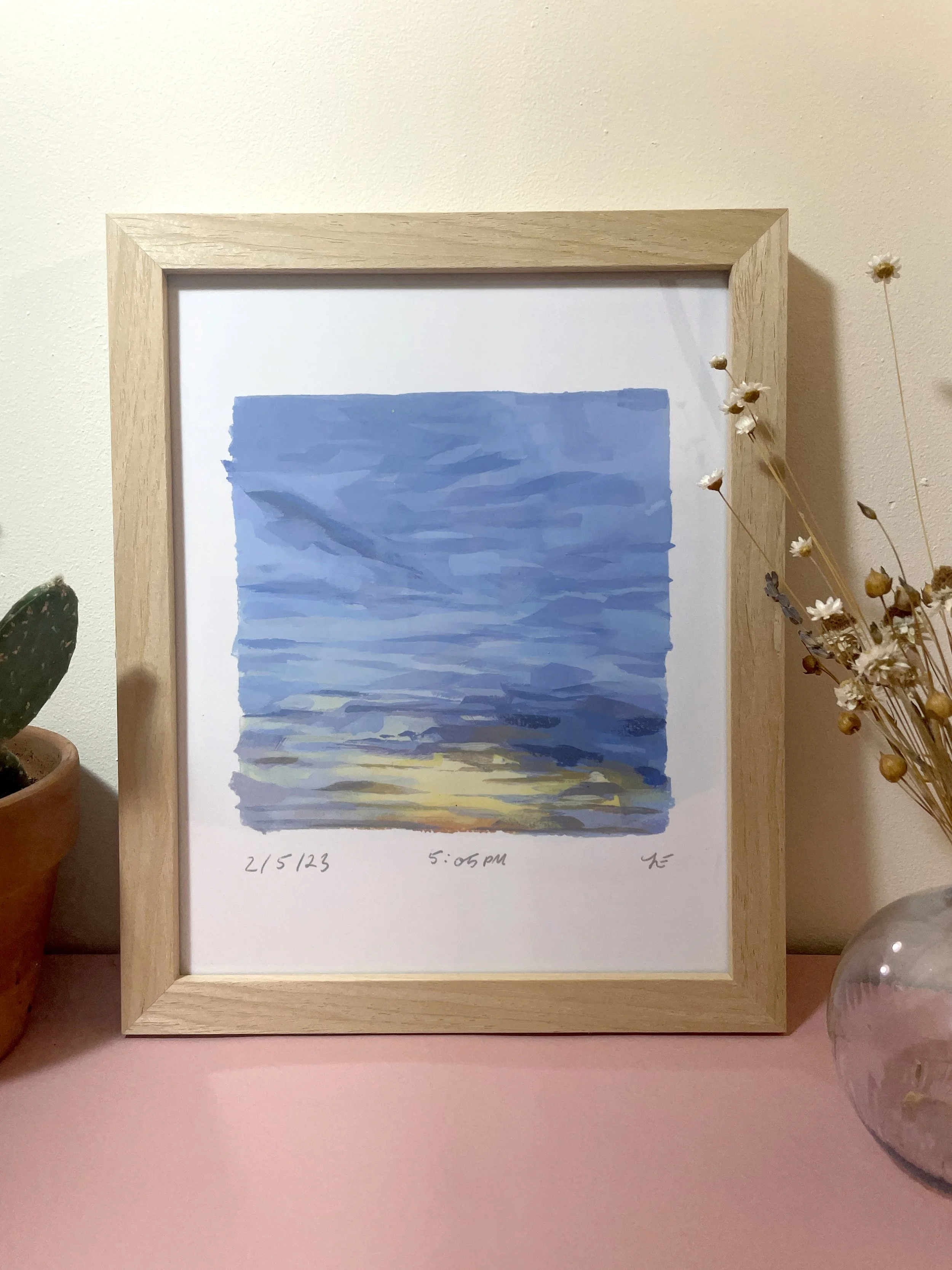 Framed 8x10 sky_dreamy skyscape calming art wall print_2-5_02.jpg