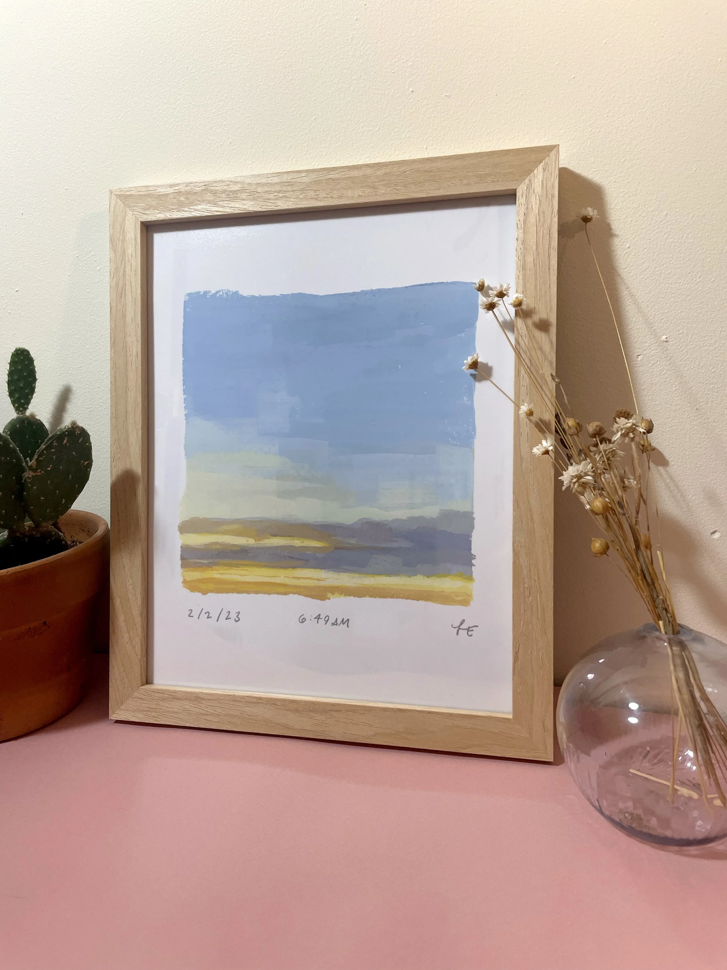 Framed 8x10 sky_dreamy skyscape calming art wall print_2-2_02.jpg