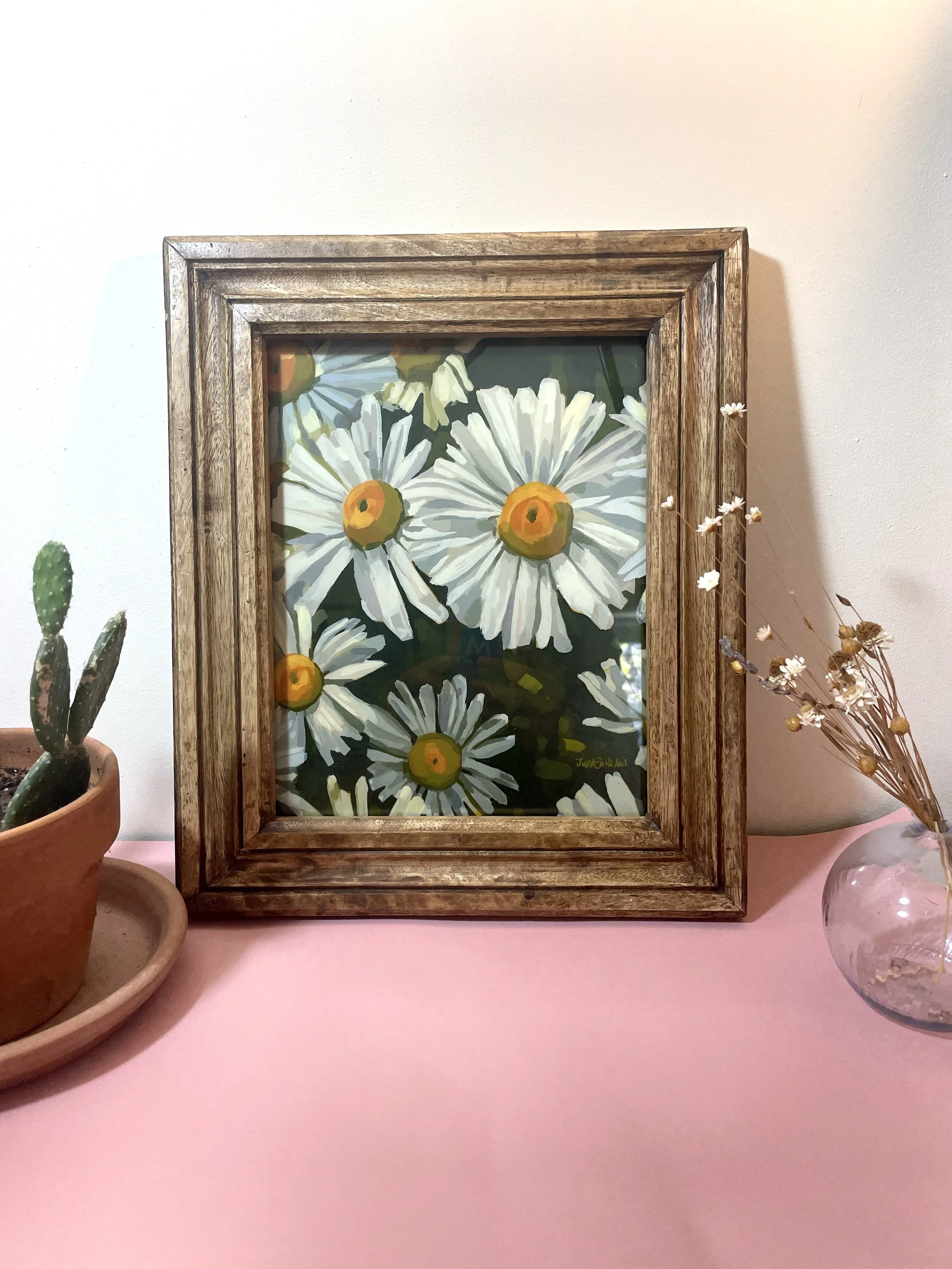 Framed_daisies meadow_floral art print_01.jpg