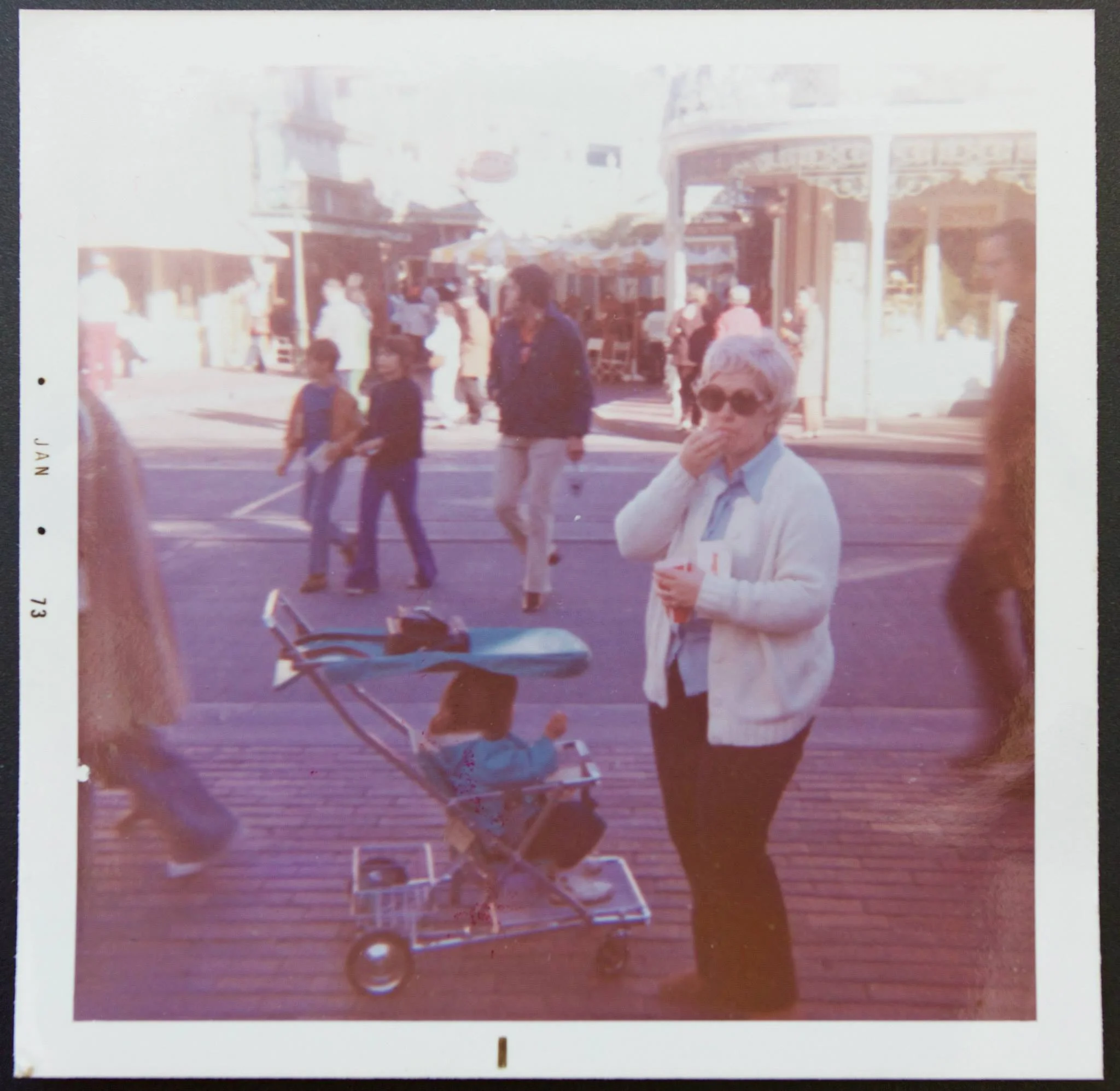 The original rental strollers in Walt Disney World. Not from 1971 but definitely the 70's on Main St. USA with my mom. 