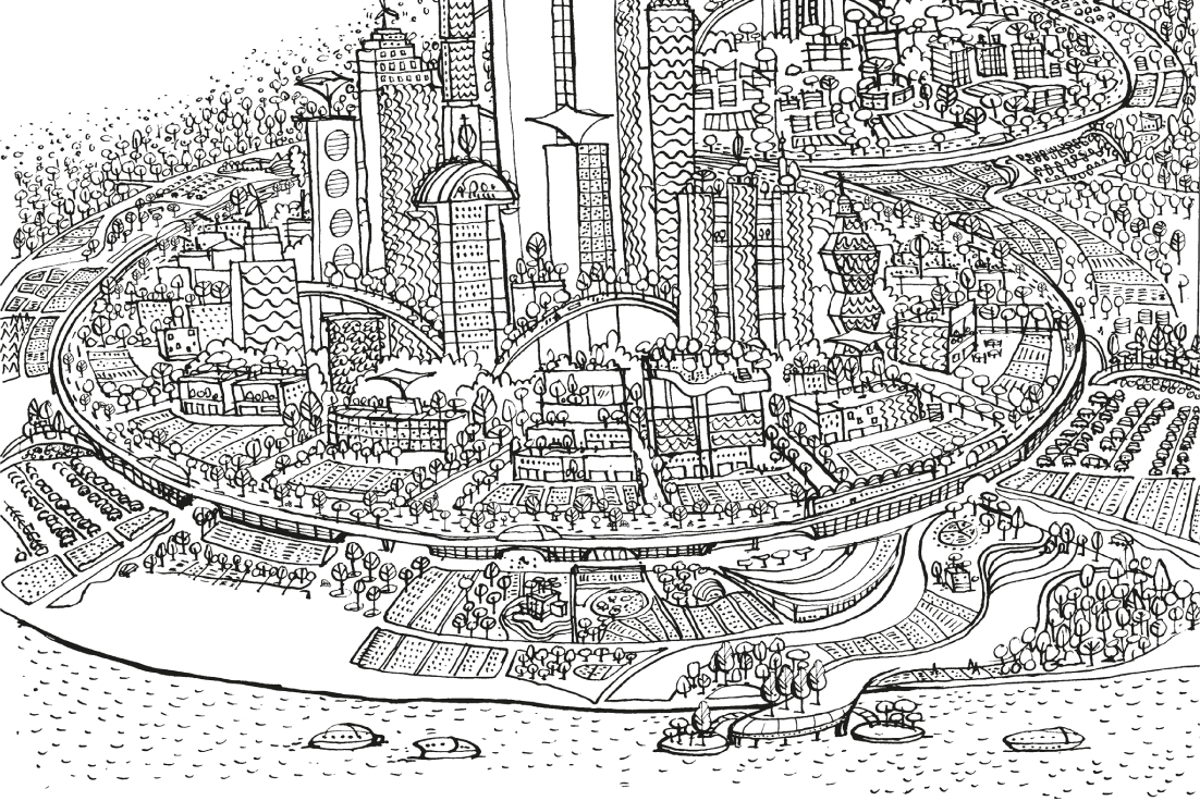 Monument magazine: an article exploring what the ideal city of the future might be like