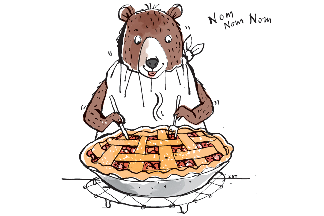 Taste magazine: a true life news story about a bear who broke into a pie factory