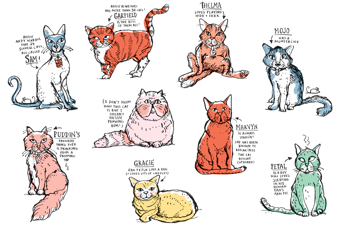 National Gallery of Victoria: Draw a cat with Kat - NGV's kids summer festival (in conjunction with the Warhol / Weiwei exhibition)