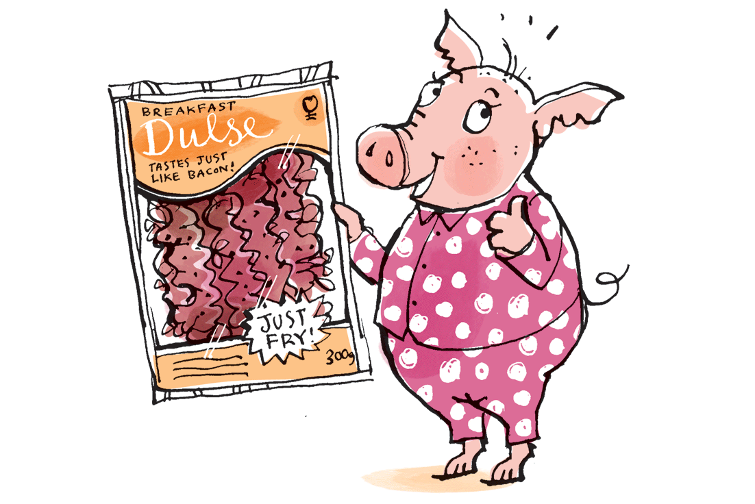 Taste magazine: Breaking news! A seaweed called Dulse tastes just like bacon when fried. Its true, would this piggy lie to you!?