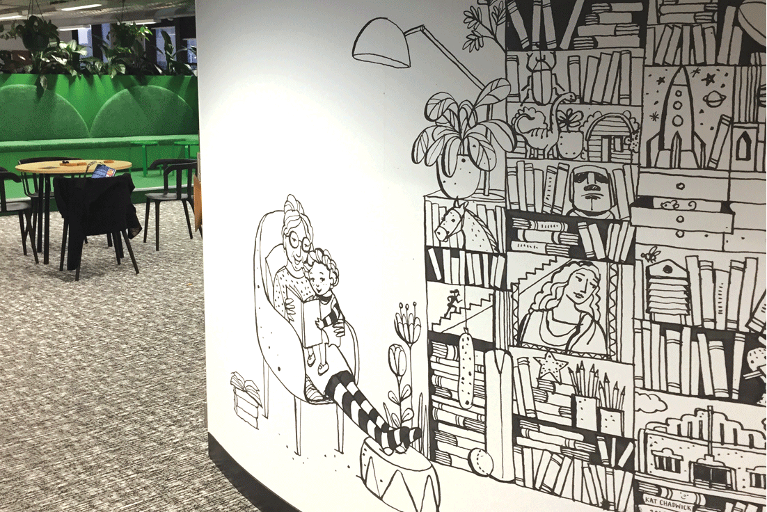 Bonnier Publishing: The Life of a Book - wall piece