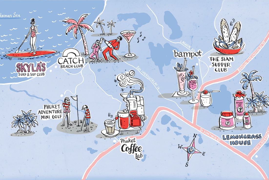 Jetstar Asia: Phuket hotspots for postcodes map