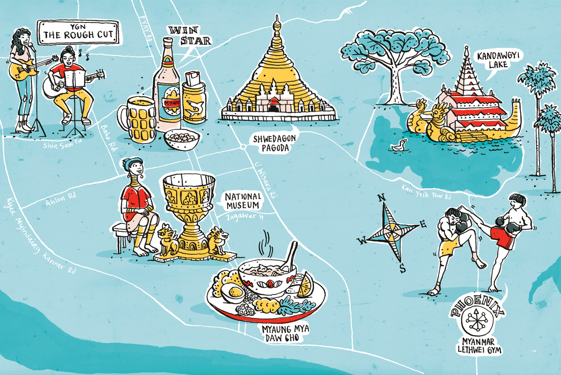 Jetstar Asia magazine: Myanmar hotspot map