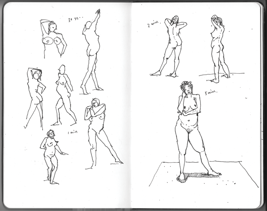Life drawing at the Nicholas Building