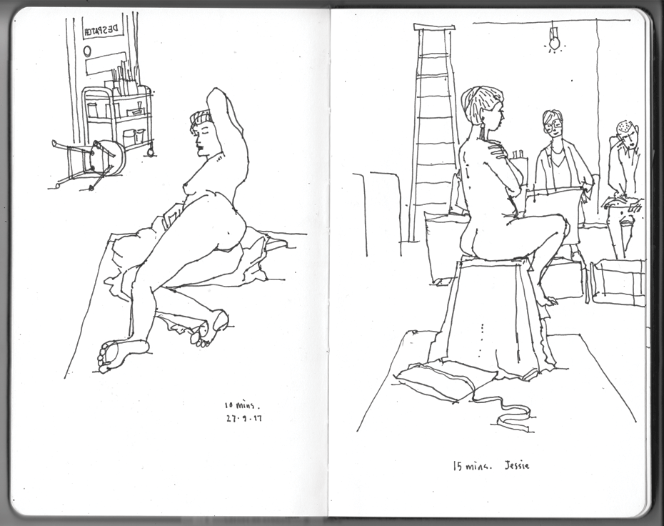 Life drawing at the Nicholas Building