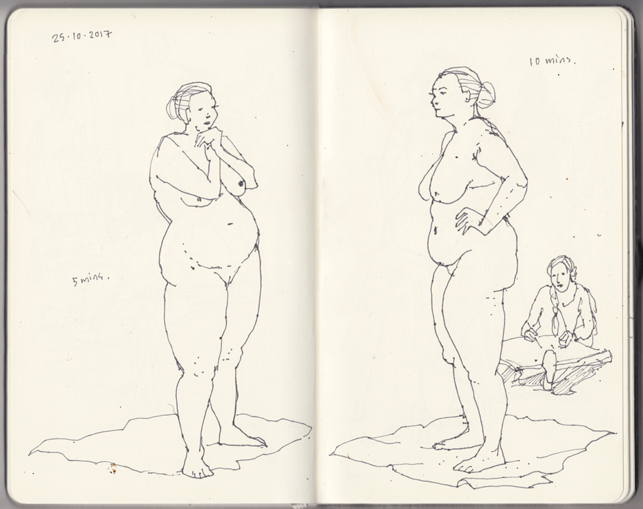 Life drawing at the Nicholas Building
