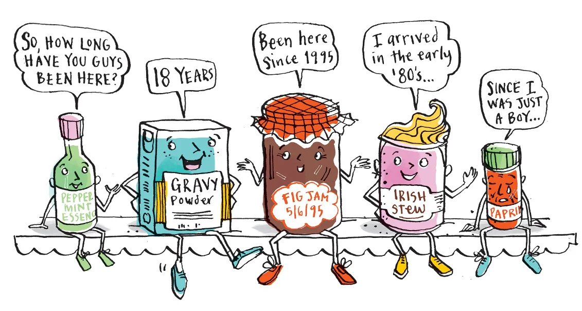 Taste magazine: for an article on the shelf life of food