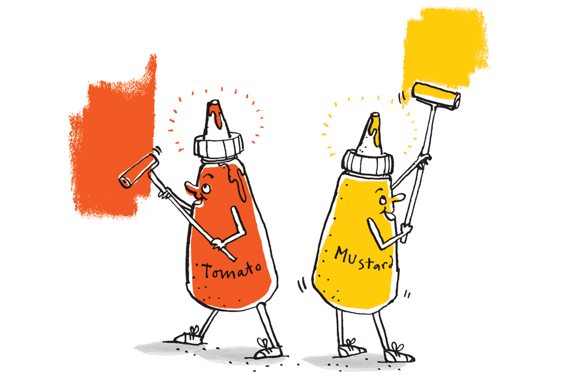 Taste magazine: the current design trend for food related colours