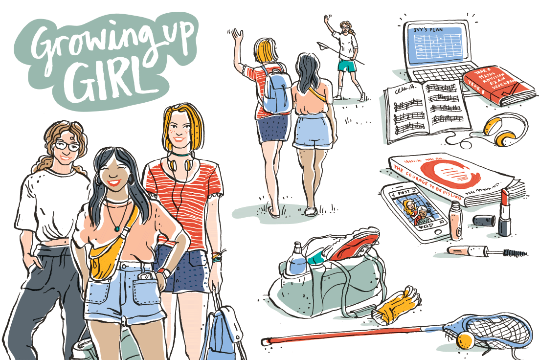 Glen Eira Council: Growing up Girl, a printed fiction book/resource for schools