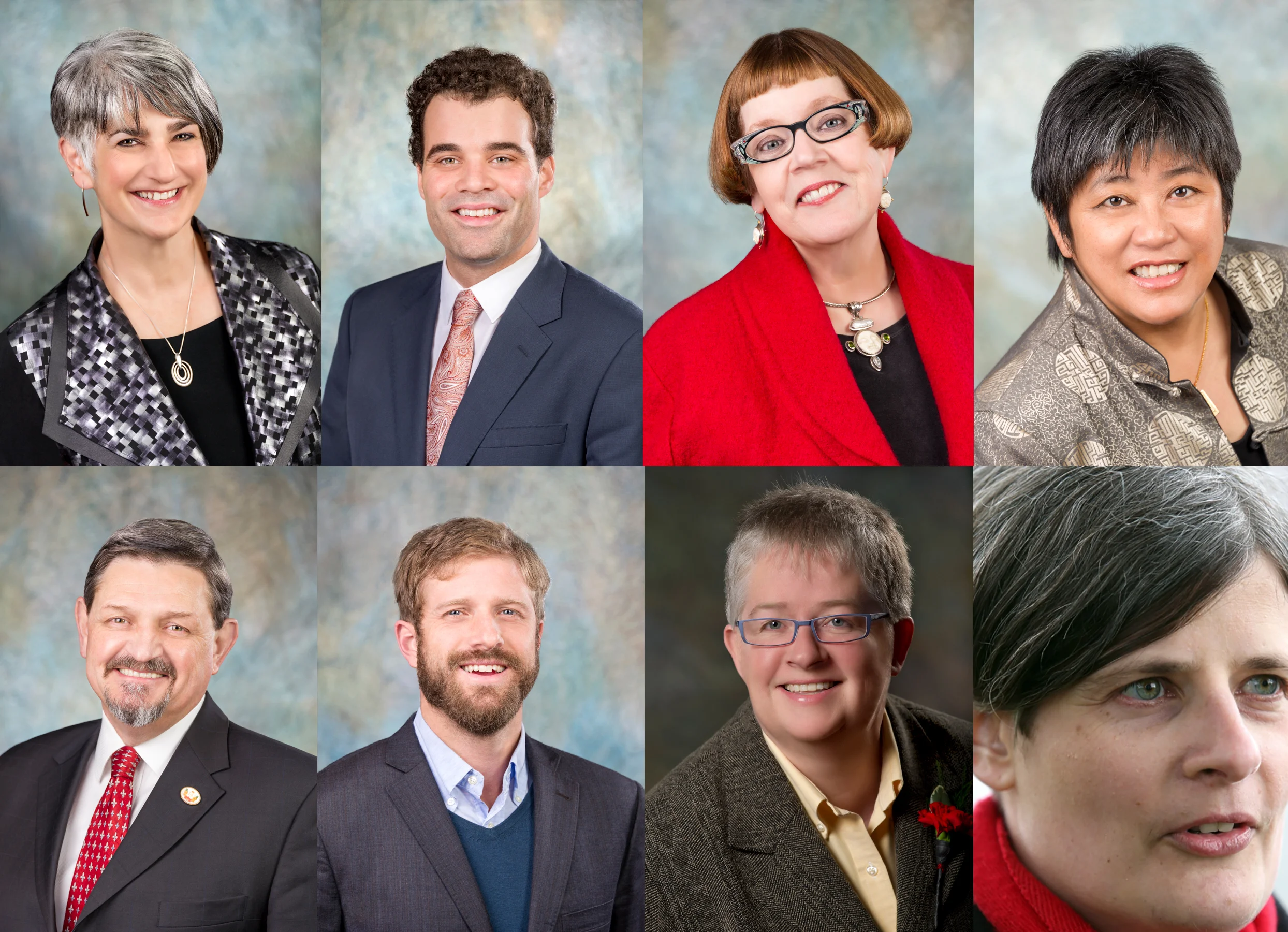 Victoria City Councillors who voted to erase history and remove a statue of Canada's founding father, clockwise from top left: Margaret Lucas, Jeremy Loveday, Pamela Madoff, Charlayne Tomton-Joe, Chris Coleman, Ben Isitt, Marianne Alto, and of course, Mayor Lisa Helps. Photo Credit: City of Victoria