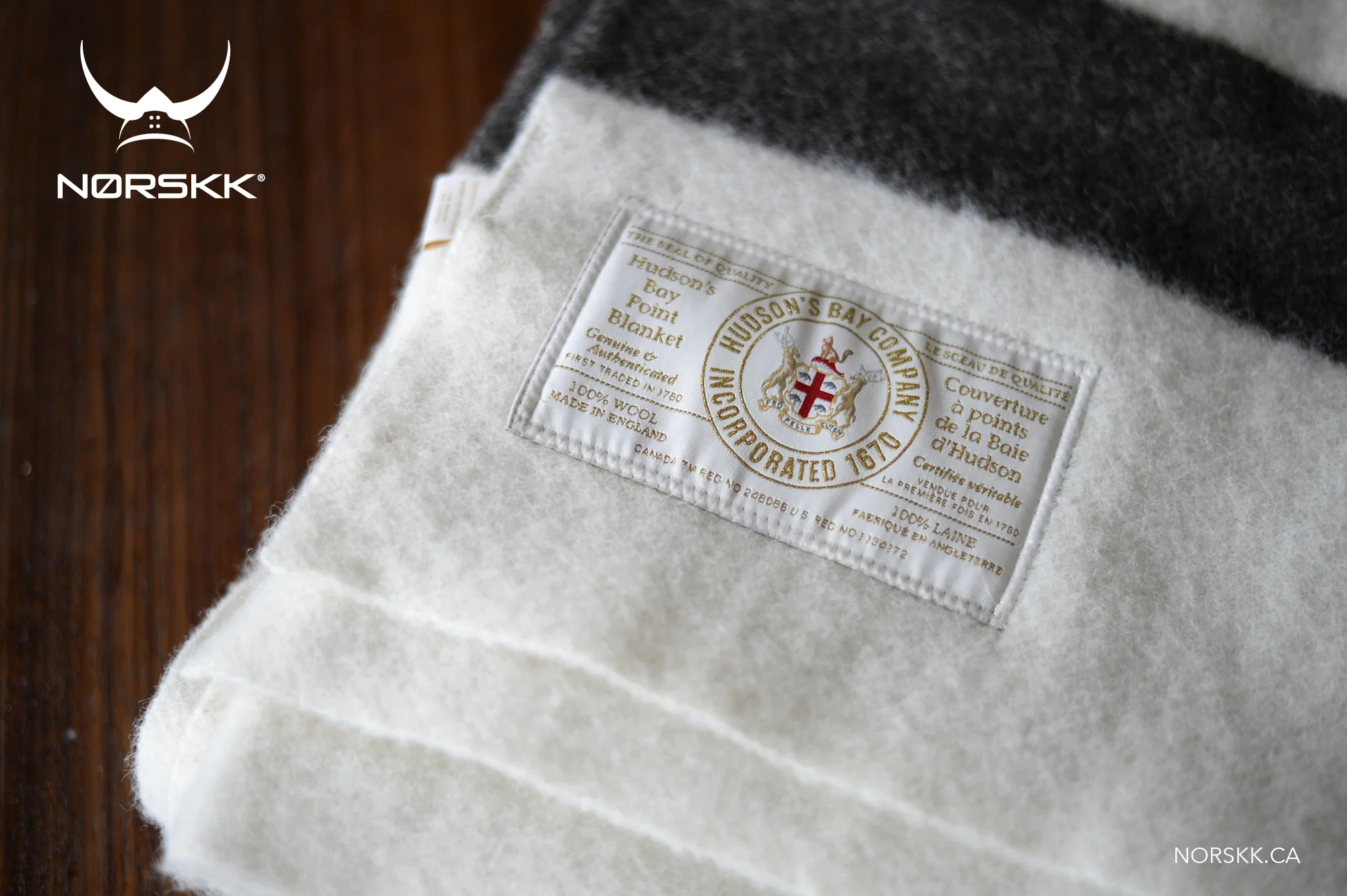 The Hudson’s Bay Point Blanket: Proudly used to this day by NORSKK in Canada and worldwide!