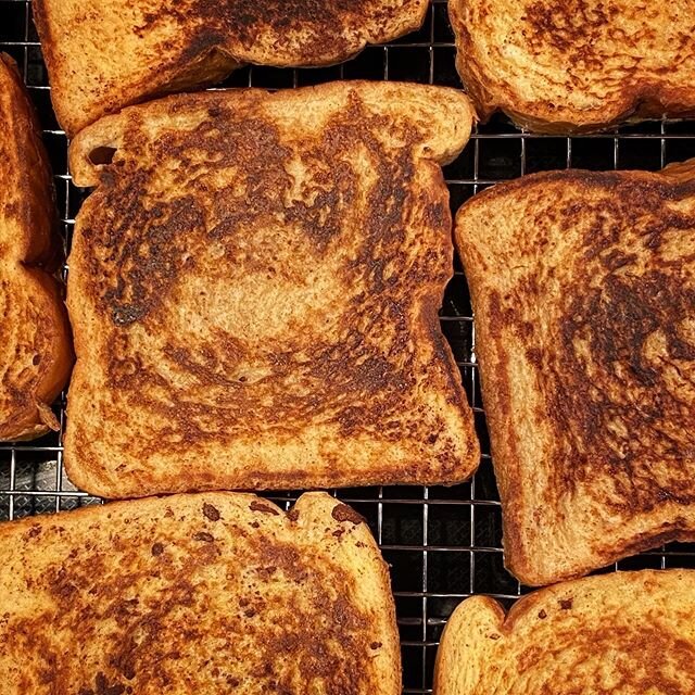 Day 41: French toast has been a staple in our diet this last month.  Prepare a whole loaf, toss it in the freezer, then can pop them in the toaster and have French toast all week!  What y&rsquo;all been making?