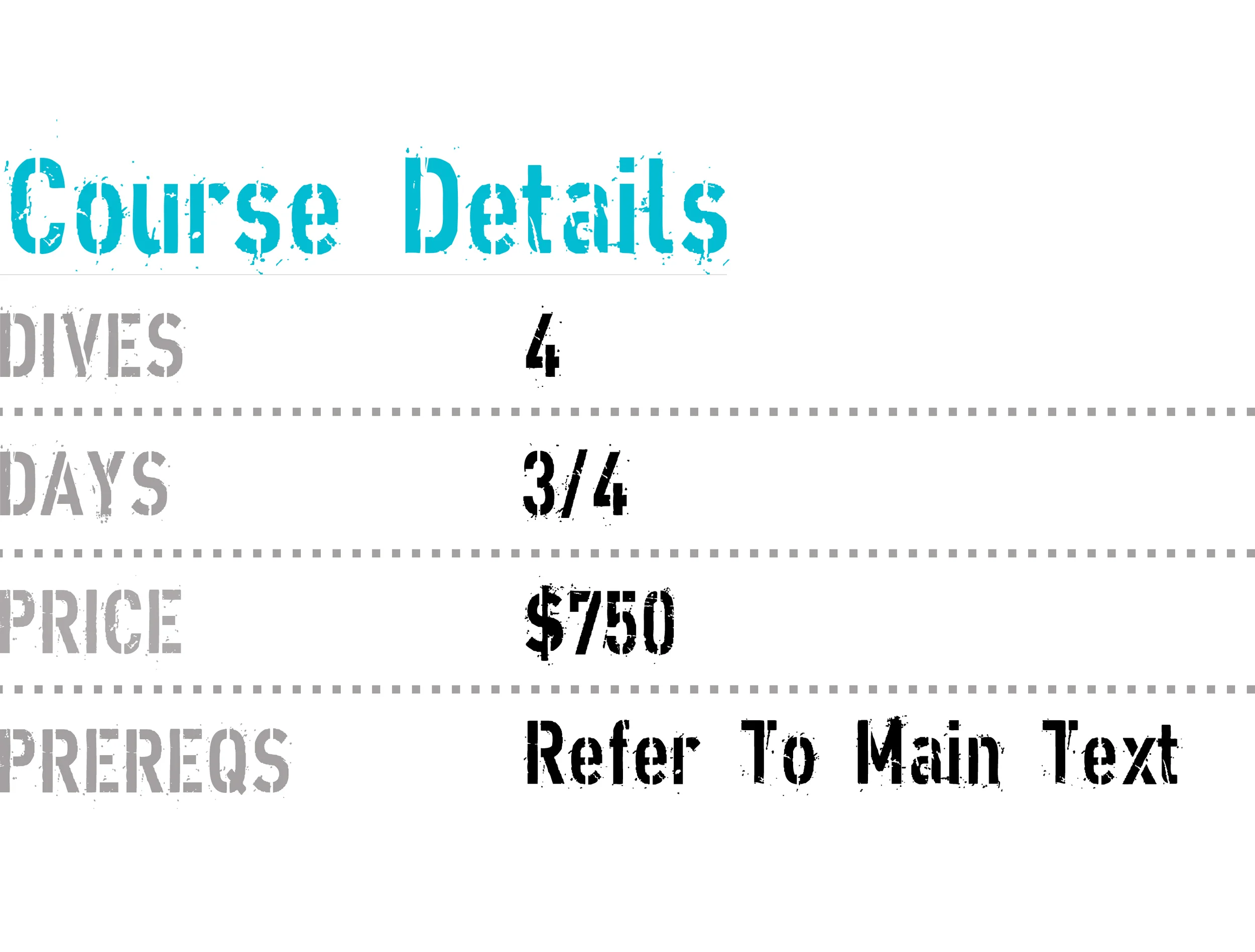 image shows some prices of helium and oxygen fills that are attained at coconut tree divers in west end roatan.