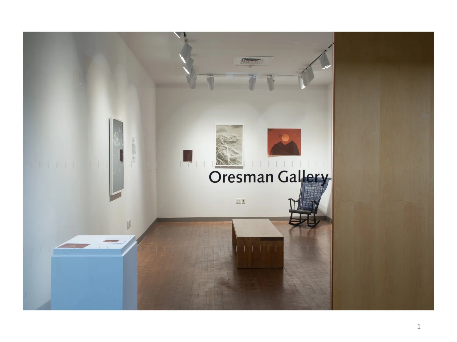 1. Redress exhibition installation view. Oresman Gallery, Smith College, 2018. In Redress , I continue my exploration of the relationship between image and language that sustain formed identities. For this exhibition, I employed a photographic-based installation to question the broad parameter of the modes and definitions of ad/re/dress. The images shown reflect a recent visit to New Orleans, a city imbued with historical erasures and re-dressings lost in the fleeting moments of tourism.