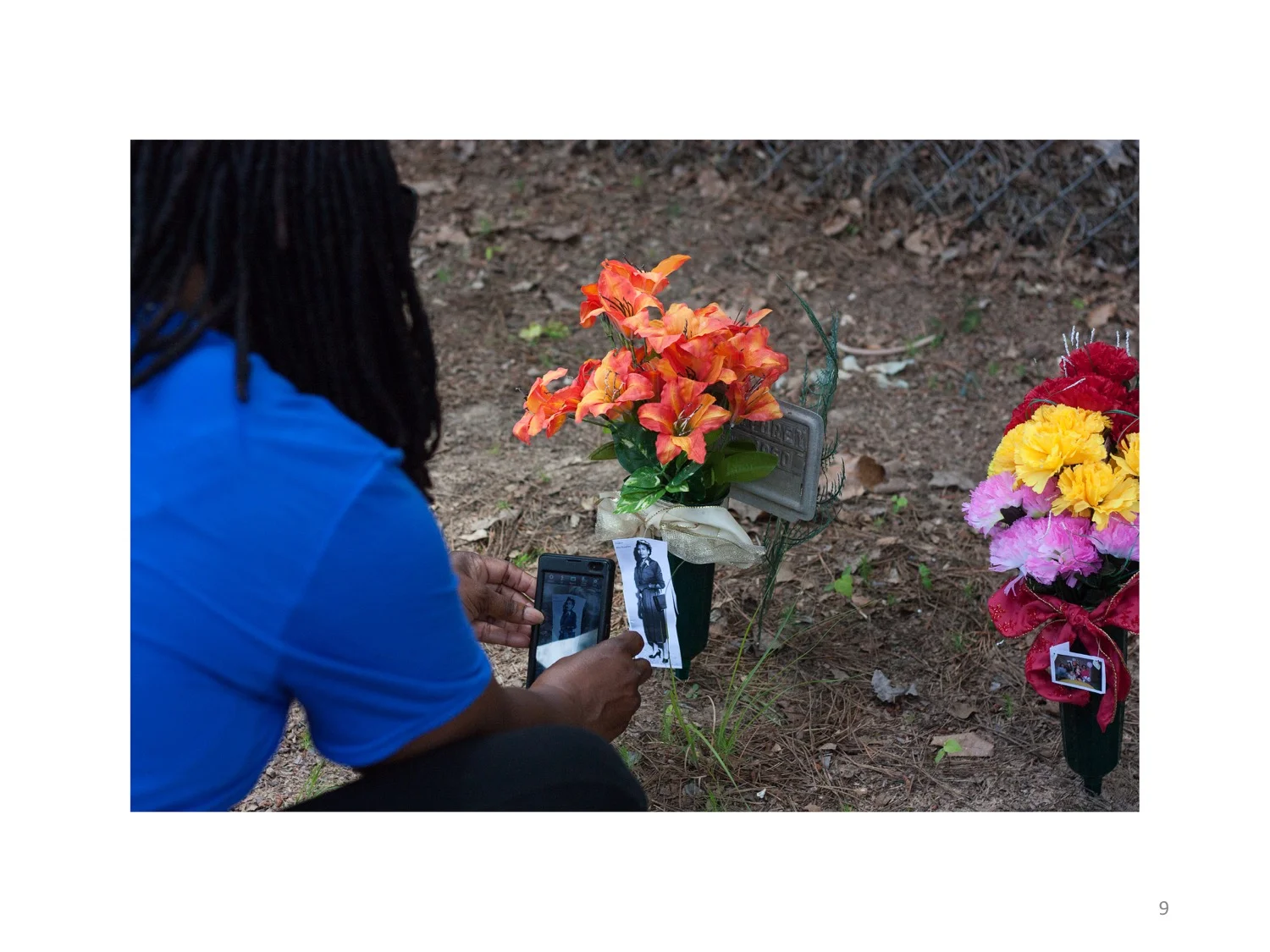 9. Untitled (annual Trammel Cemetery cleanup), Tatum, Texas, 2015 Image included in the Mourning Breaks exhibition, and is part of the ongoing work documenting my family.