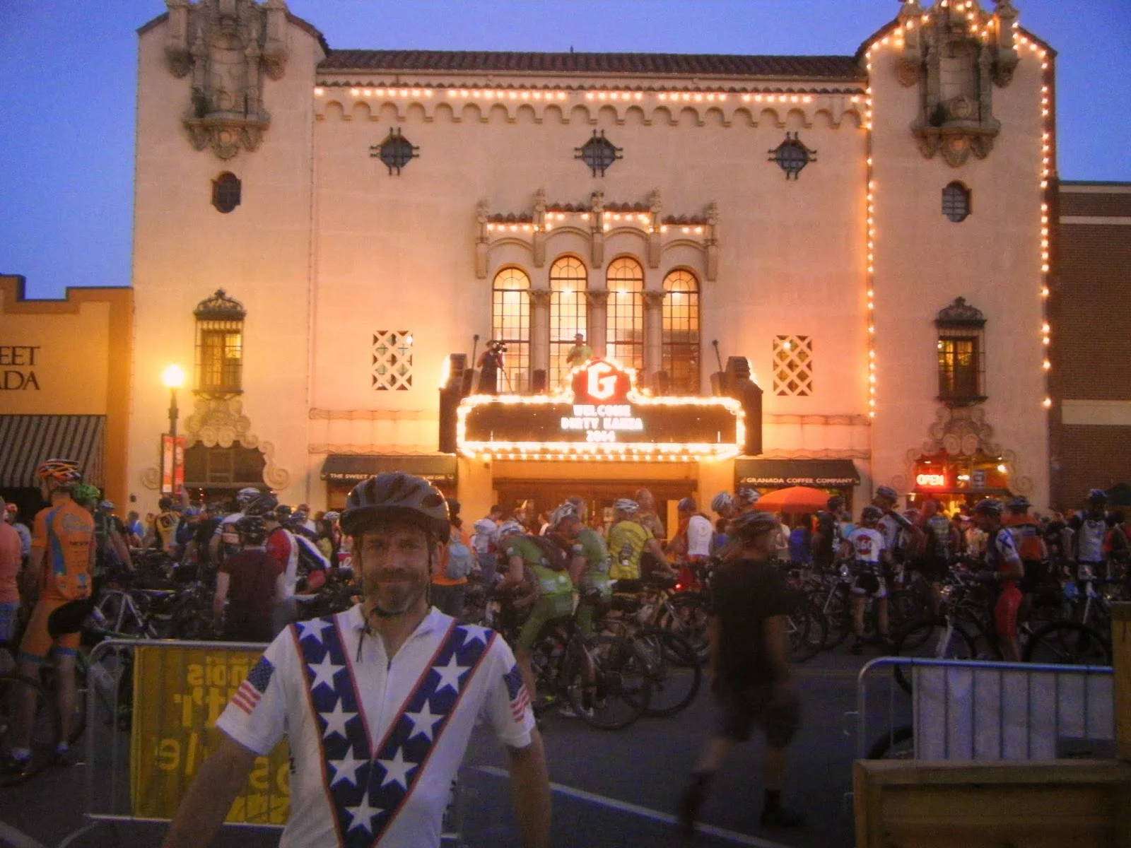 Race morning at the start.