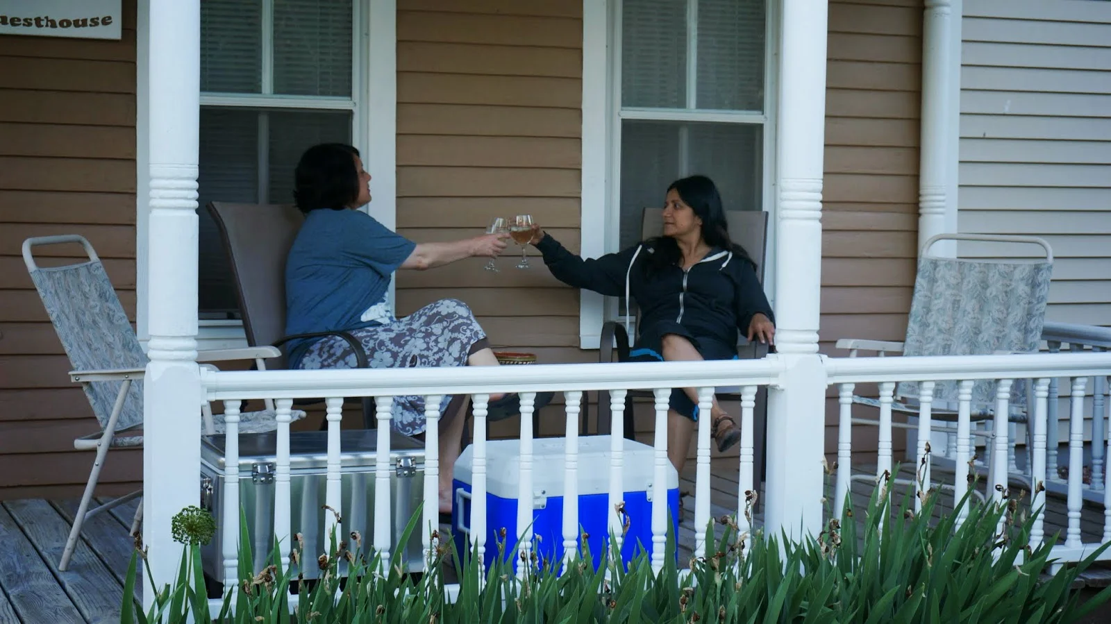 Undisclosed location - the support crew prepares for a busy day.