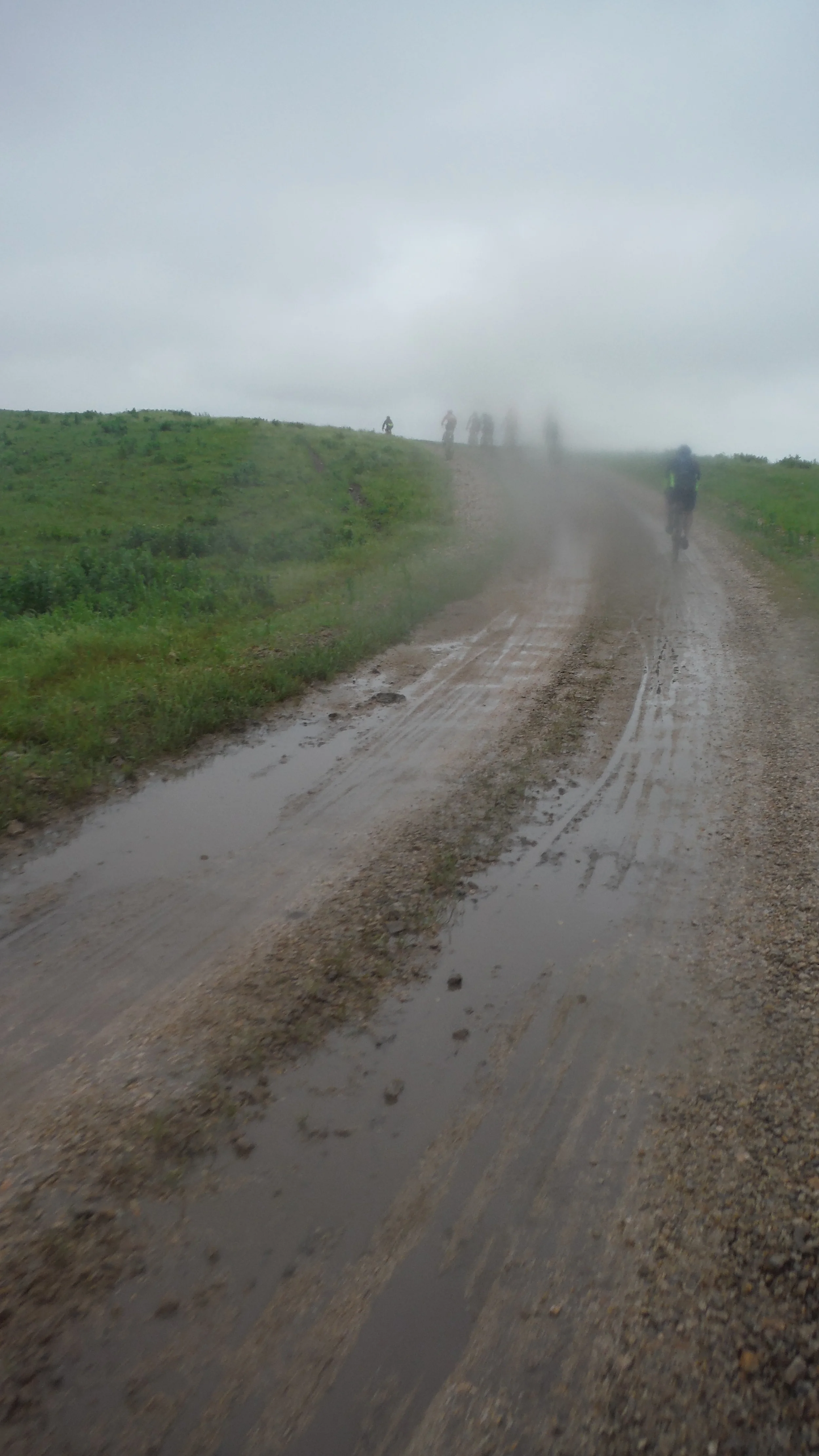 A lot of the ride was like this. Wet, but still fine.
