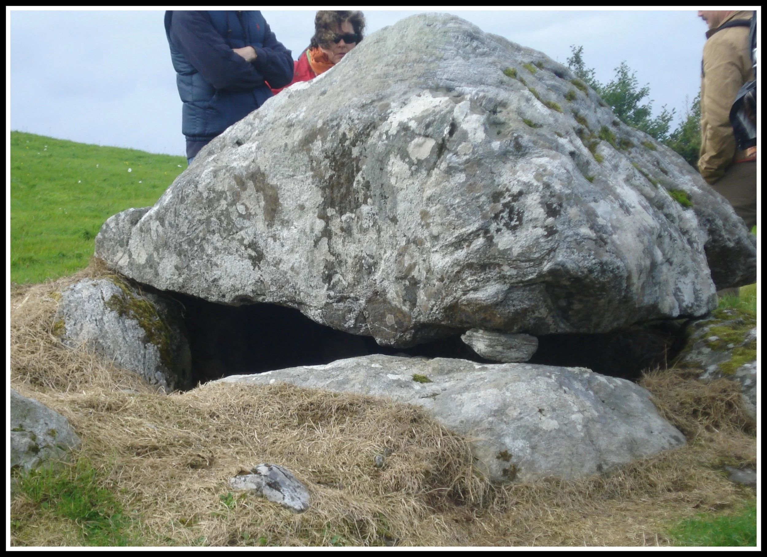 A smaller stone, placed there to balance the larger, has been there for thousands of years.