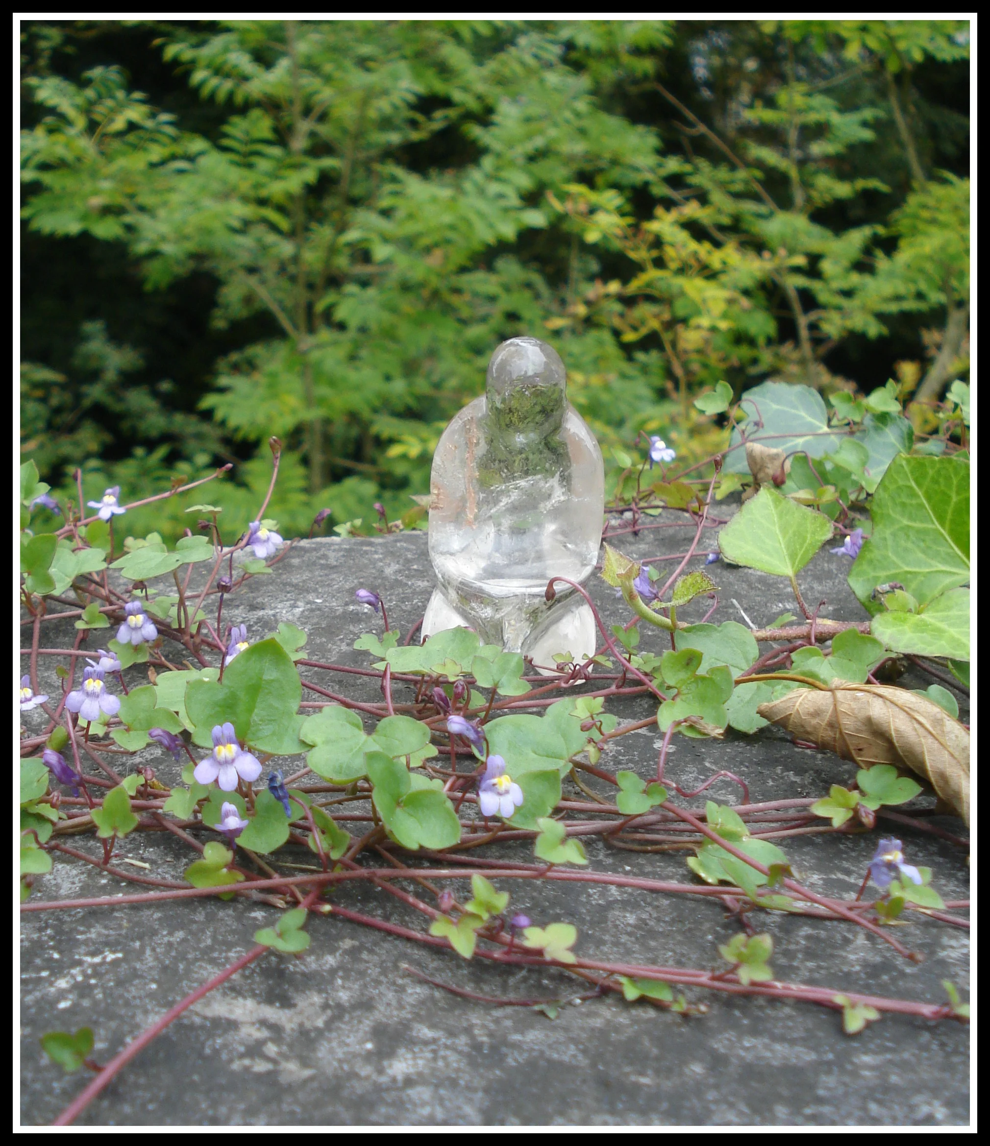 This clear quartz Goddess travelled with me throughout Ireland. 