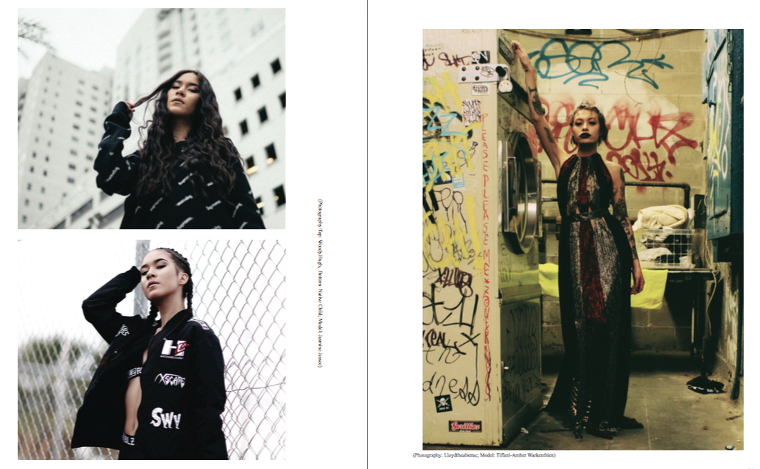 Photo by Woody.Hugh, Native Child, & Lloydtheabstrac. Models: Jasmine Jessee & Tiffani-Amber Warkernthien. 