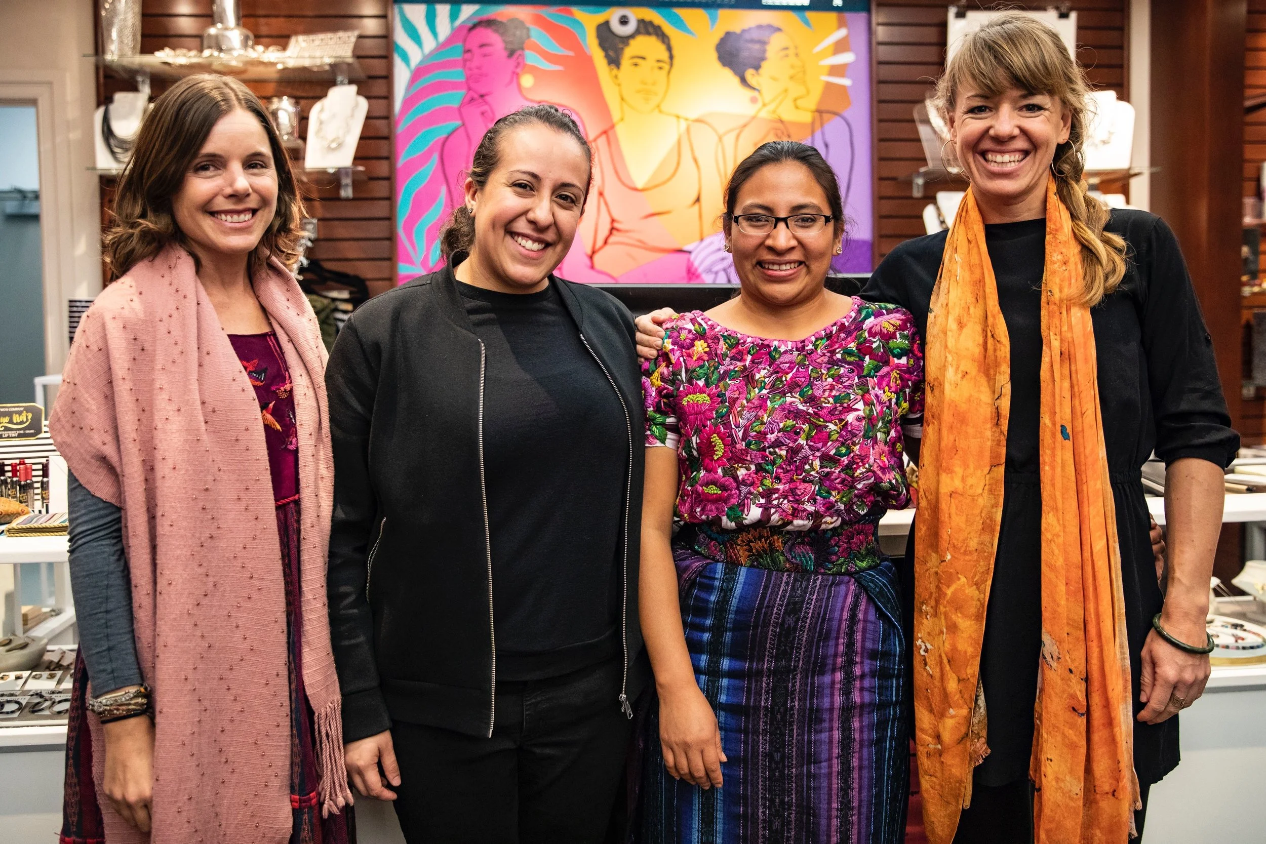 Amanda Flayer, Ana Mesia, and Amanda Zehner at The National Museum of Women in the Arts.
