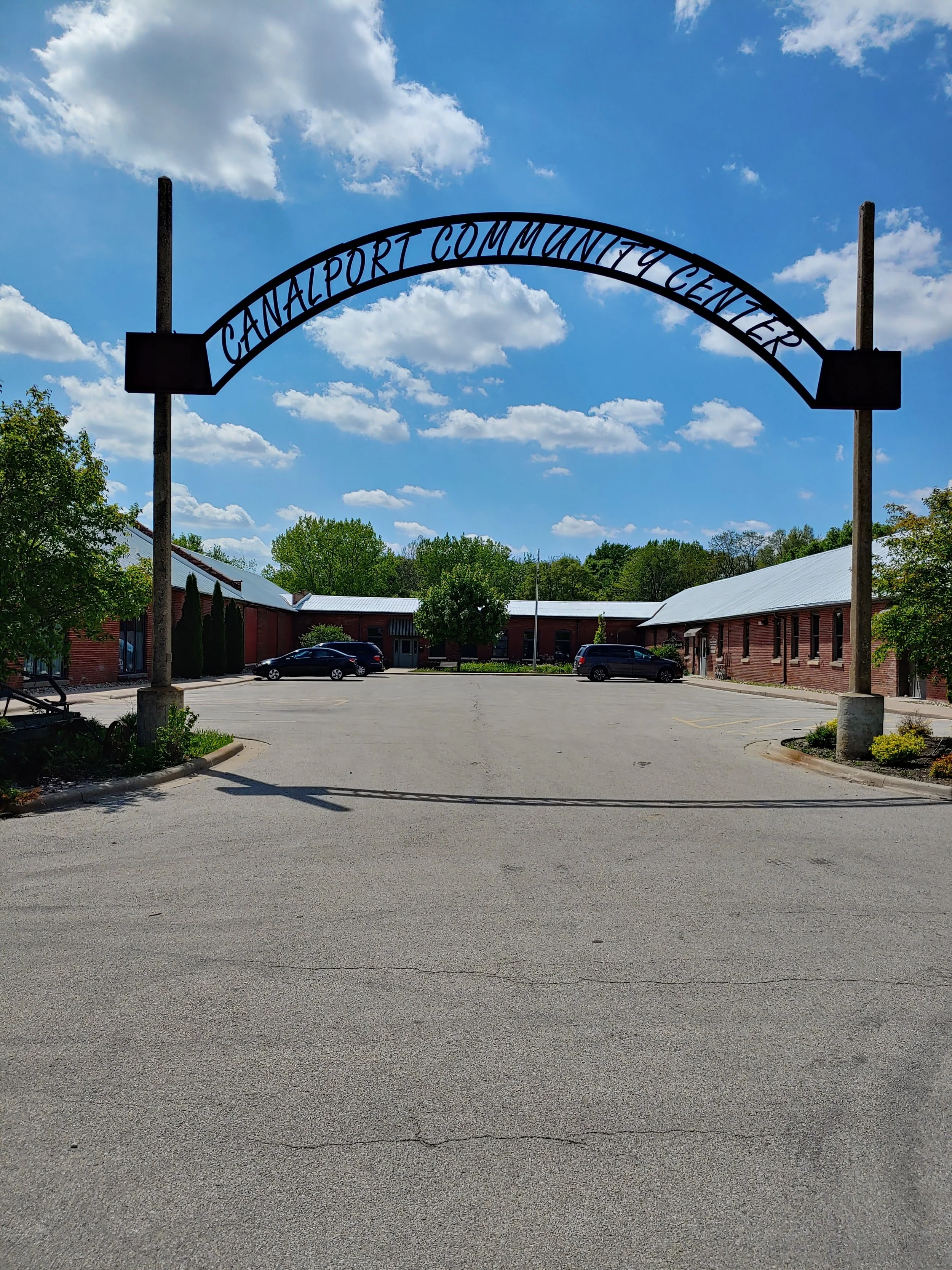 The Canal Port Community Center at the west end of Illinois Avenue in Morris.