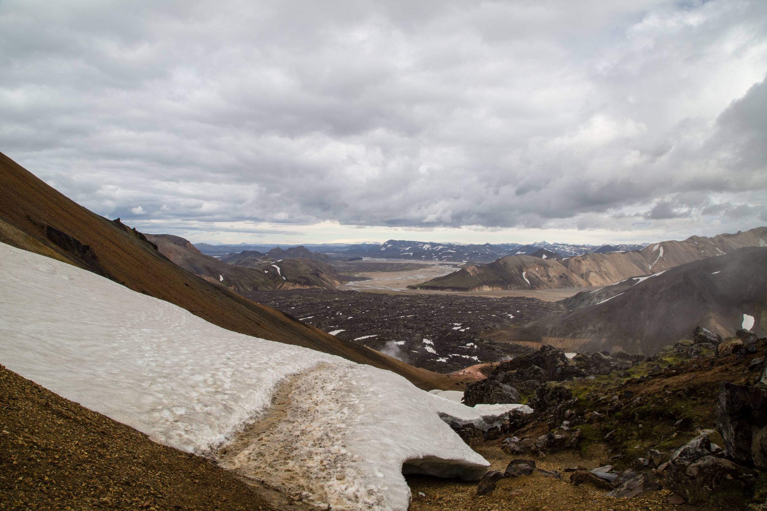 The Start of a Snowy Hike