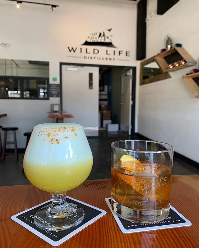 Cheers to the weekend! @wldspirits #yumm #salon83 #canmorehairsalon #weekend #ginsour #canmore #wildlifedistillery
