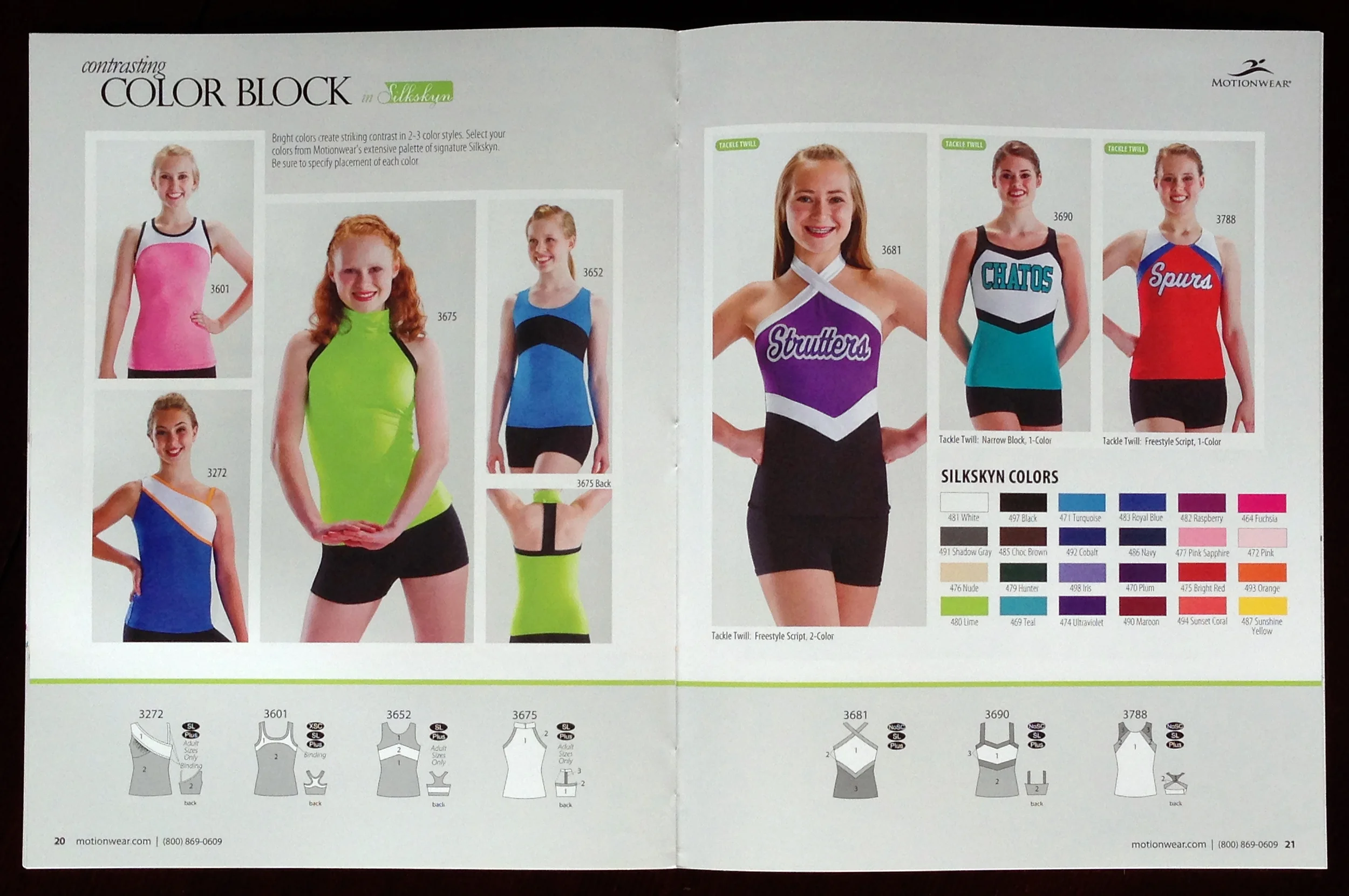 Catalog work done for Motionwear LLC.